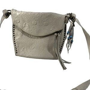The Sak Silverlake Leather Crossbody ivory